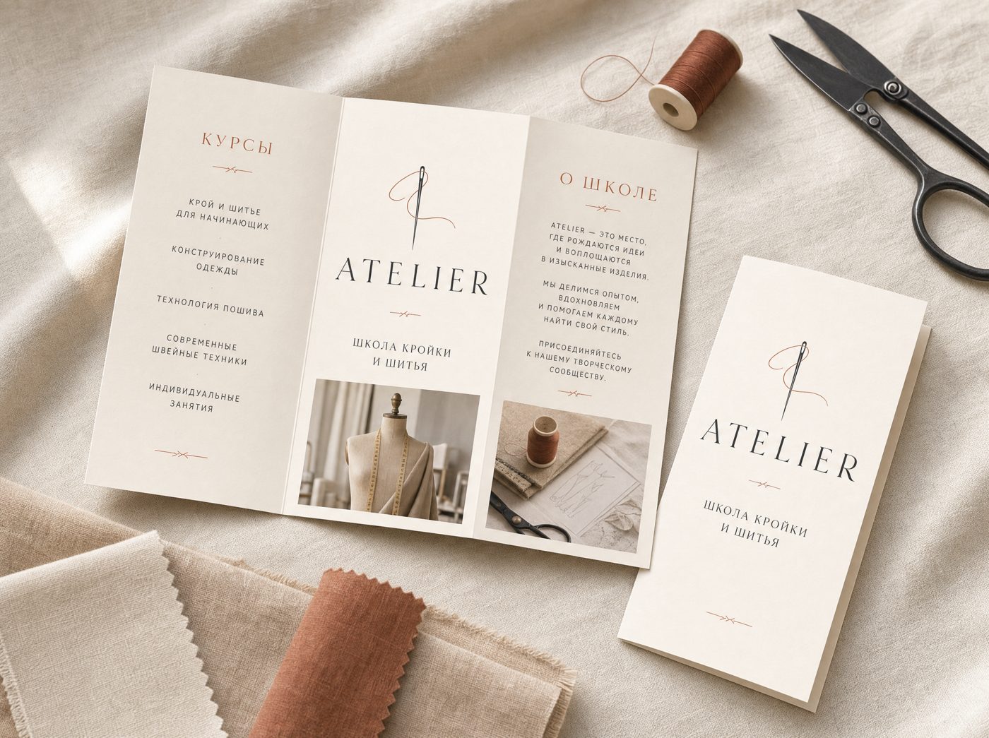 Буклет о курсах школы ATELIER
